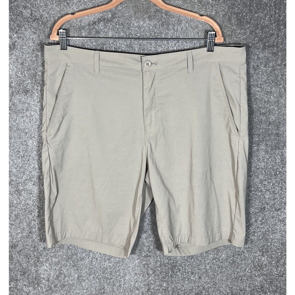 Rorie Whelan Golf Shorts Mens Size‎ 36 Beige Nylon Stretch Pockets